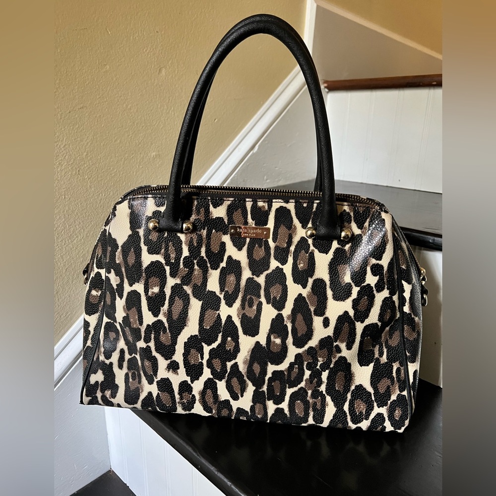 Kate Spade Leopard Print Satchel Bag
